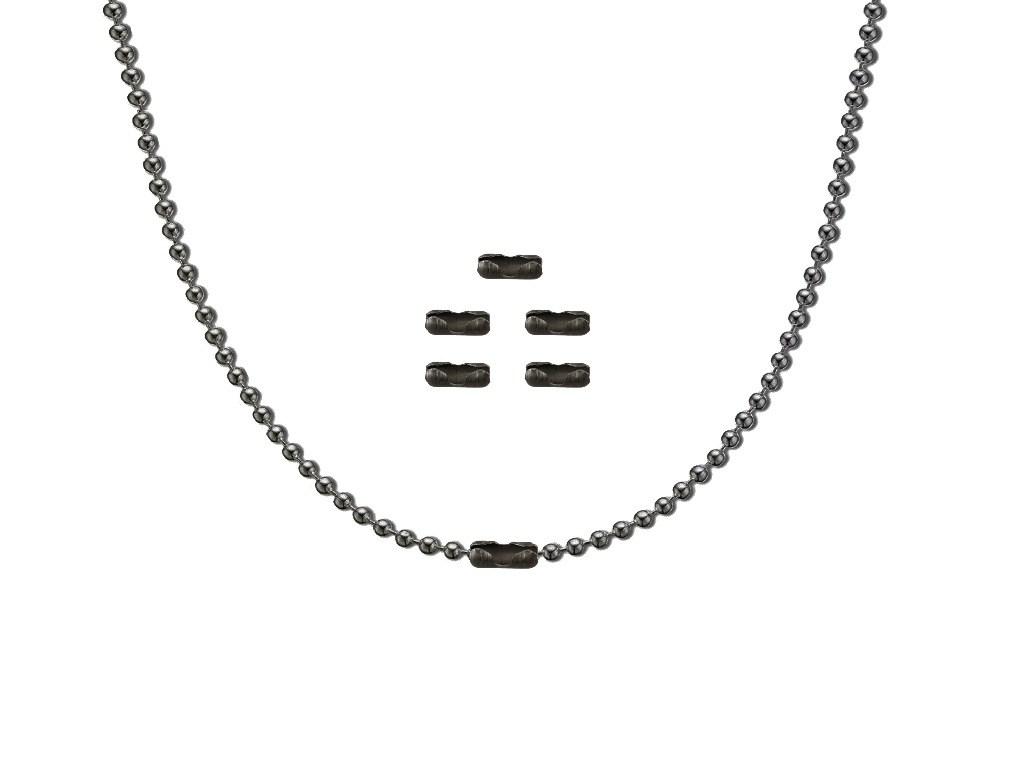 Titanium Ball Chain Kit + 5 Clasps - Gen 2