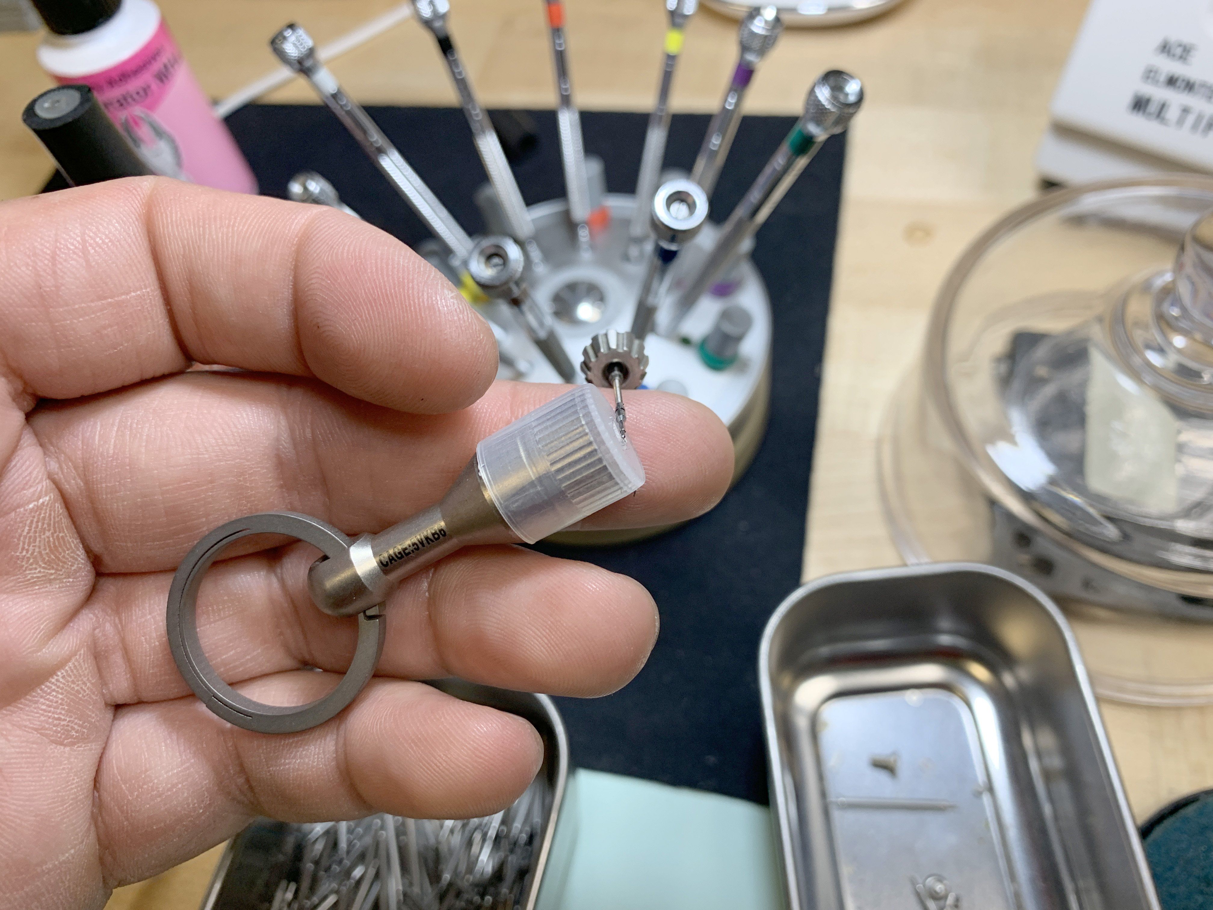Titanium Magnetic Ferrous Tester + Living Spring Key Ring - CountyComm