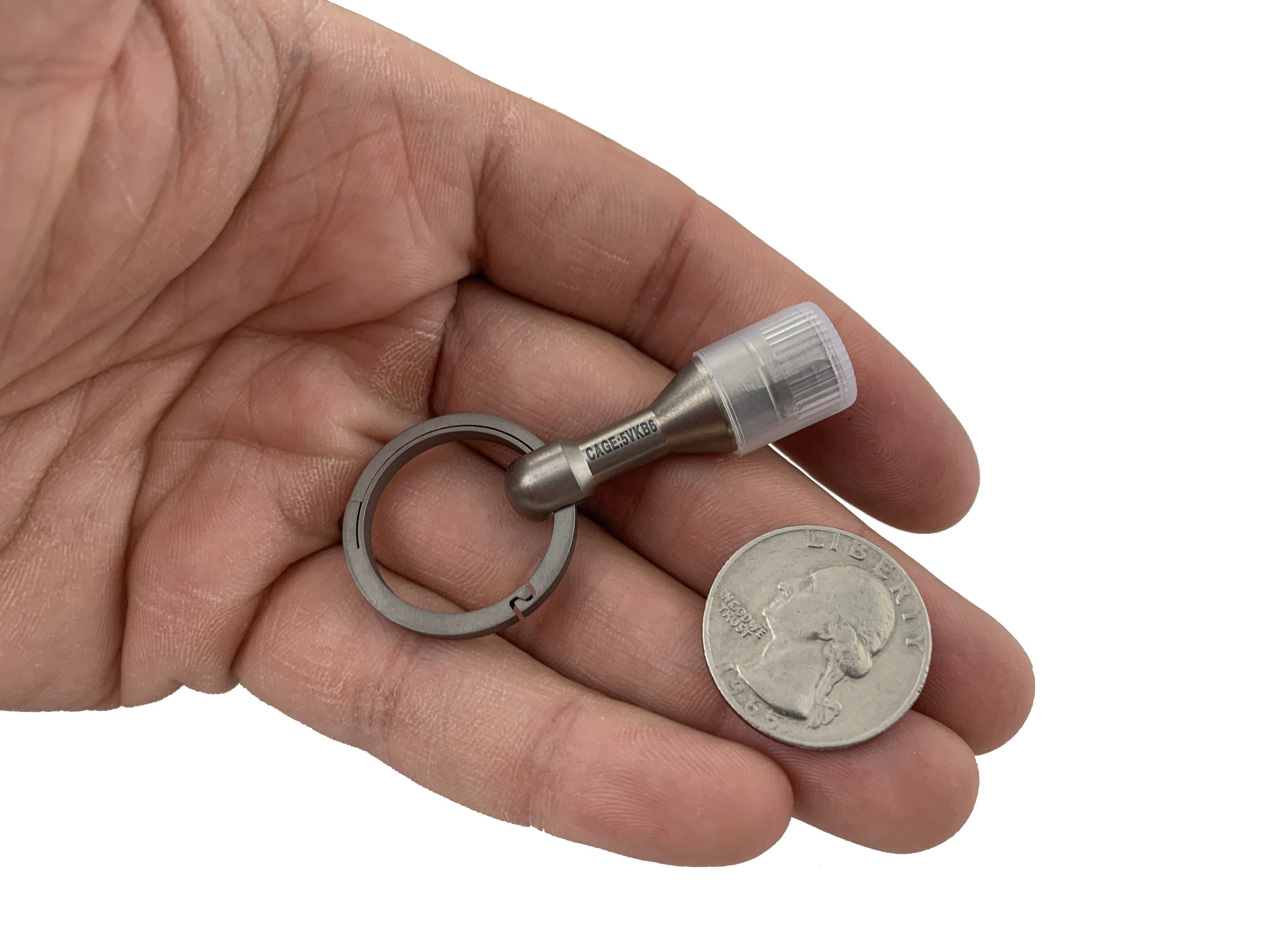 Titanium Magnetic Ferrous Tester + Living Spring Key Ring - CountyComm
