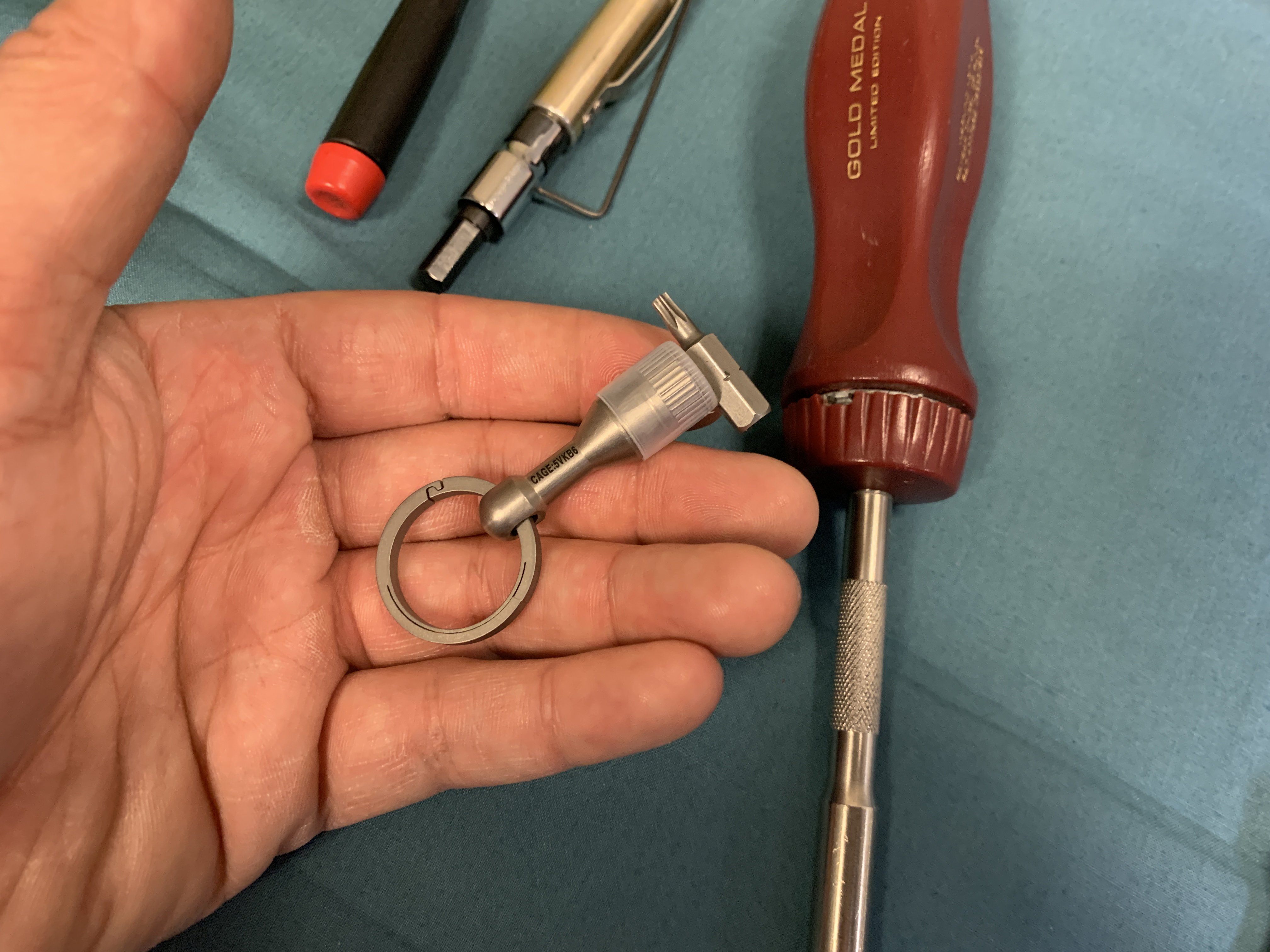 Titanium Magnetic Ferrous Tester + Living Spring Key Ring - CountyComm