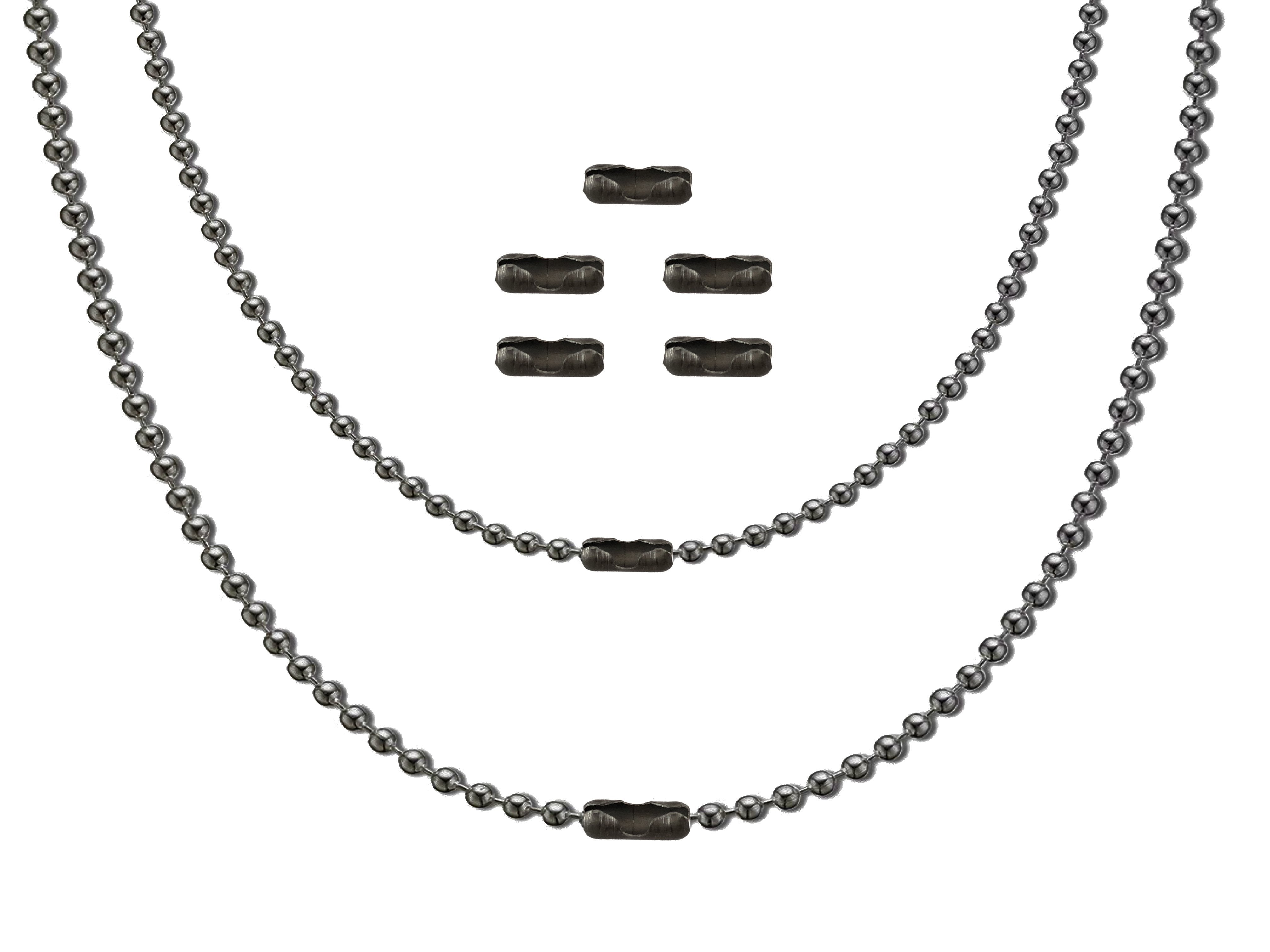 Titanium Ball Chain Kit + 5 Clasps - Gen 2