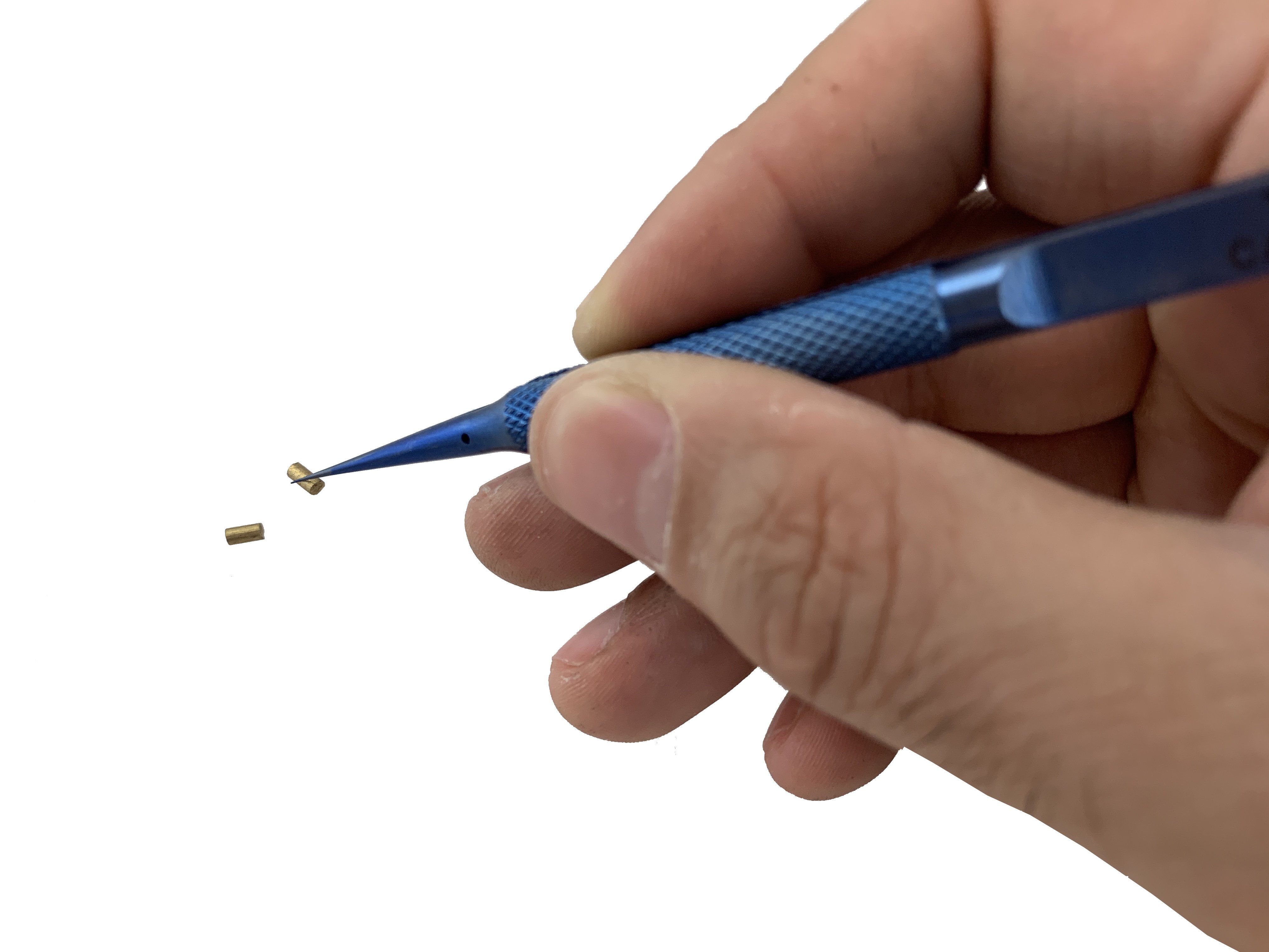 Full Size Electro Ultra Fine Tip Titanium Tweezers By Maratac - CountyComm