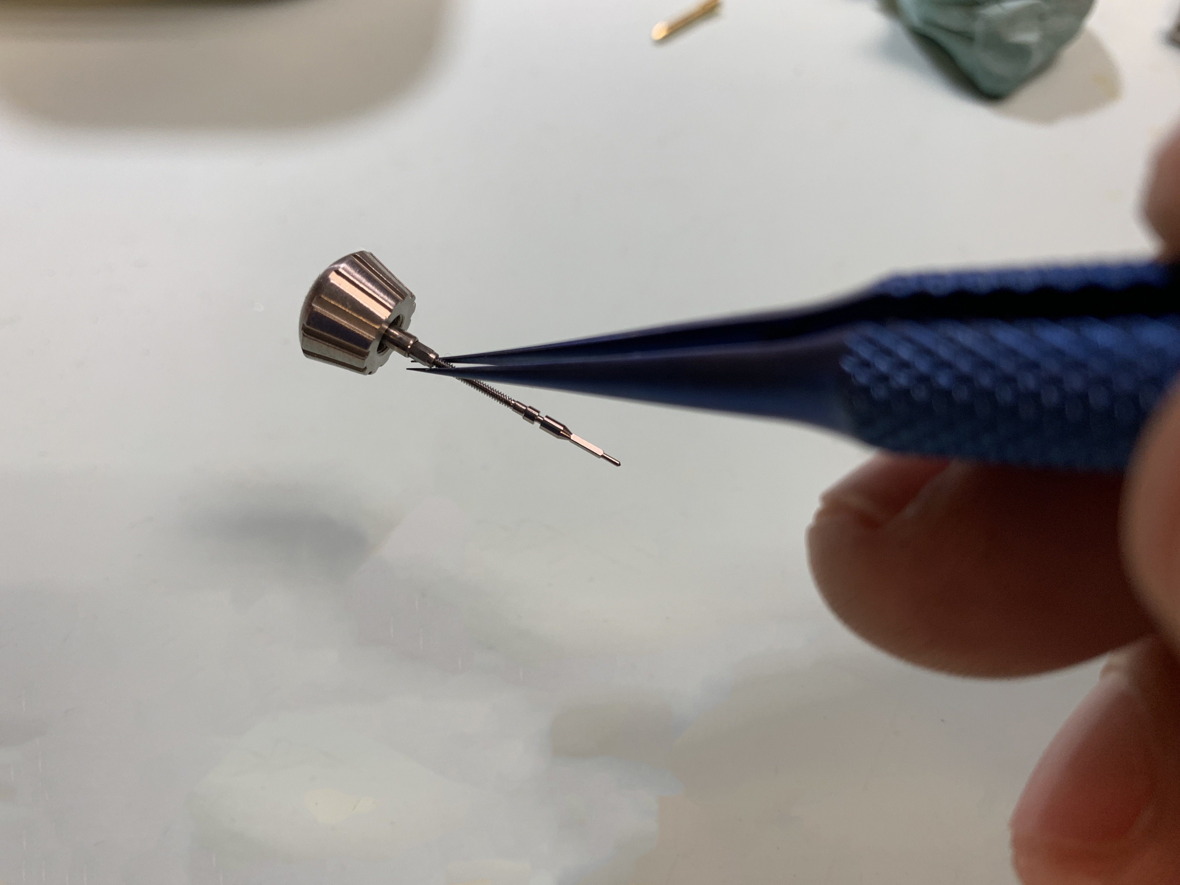 Full Size Electro Ultra Fine Tip Titanium Tweezers By Maratac - CountyComm