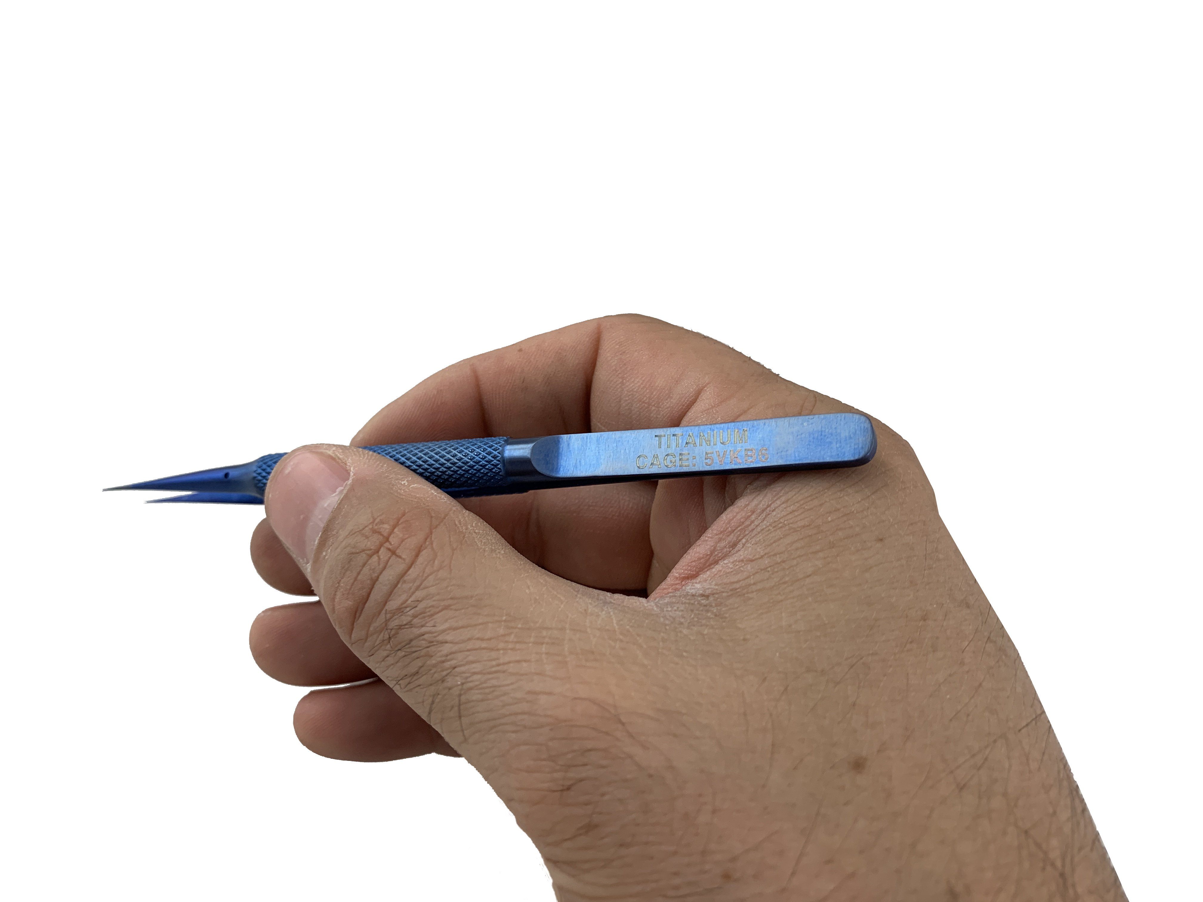 Full Size Electro Ultra Fine Tip Titanium Tweezers By Maratac - CountyComm